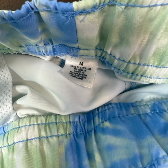 Magellan Outdoors Tie-Dye Athletic Shorts in Blue and Green - Picture 3 of 5